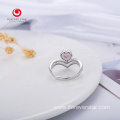 Crystal Heart Shape Woman Engagement Wedding Ring